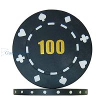 Poker žeton numeracija 100,crni,11.5g