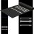 Gumeni tepih za pikado Designa Heavy Duty 290 x 60cm, crni