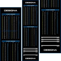   Gumeni tepih Designa Checkout 290x80cm, plave boje, sa površinom od sintetičkih vlakana