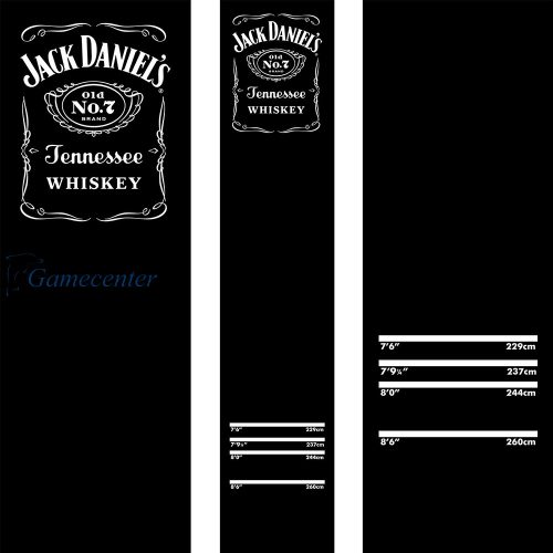 Gumena podloga JACK DANIELS sa logom JD 290x60cm crna