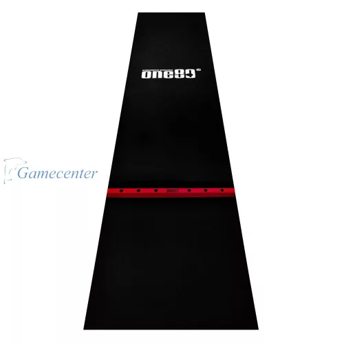 Gumeni tepih sa linijom za gađanje ONE80 300x60cm, crni