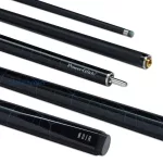 Snooker štap PowerGlide Noir, fiberglass, 144cm, 9,5mm kapica