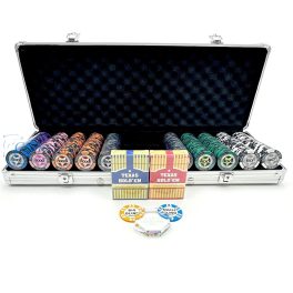 Poker set Star 500kom. 13,5g glineni numerisani čipovi, aluminijumski kofer