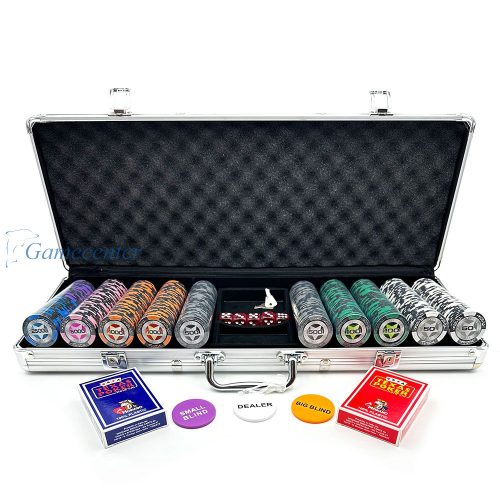 Poker set Star 500kom. 13,5g glineni numerisani čipovi, aluminijumski kofer