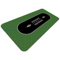 Poker prekrivač luxury 180x90 gumirani, zelen