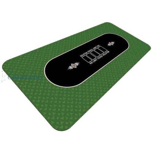 Poker prekrivač luxury 180x90 gumirani, zeleni