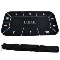 Poker prekrivač Crown 180x90 gumirani, crni