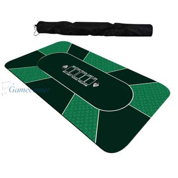 Poker prekrivač gumirani Las Vegas 180 x 90 cm zeleni