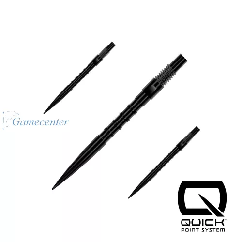 Vrhovi Harrows Quick Point HM Grip crni, 26mm - 3kom