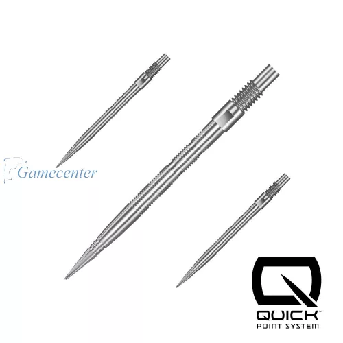 Vrhovi Harrows Quick Point Micro Grip srebrni, 30mm - 3kom