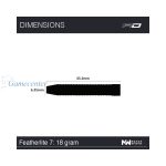 Pikado strelice RedDragon steel Featherlite 7 - 18g, 85% wolfram