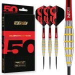 Set strelica steel Red Dragon Darts 50 Years - Chunky Stumpy 3 24g, 85% wolfram