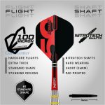 Set strelica steel Red Dragon Darts 50 Years - Chunky Stumpy 3 24g, 85% wolfram