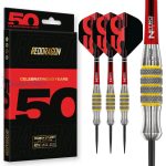 Set strelica steel Red Dragon Darts 50 Years - Chunky Stumpy 7 28g, 85% wolfram