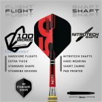 Set strelica steel Red Dragon Darts 50 Years - Chunky Stumpy 7 28g, 85% wolfram