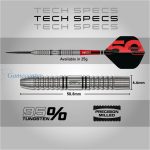 Set strelica steel Red Dragon Darts 50 Years - Penetrator 1 25g, 95% wolfram