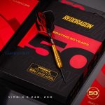 Set strelica steel Red Dragon Darts 50 Years - Golden Virgin 5 24g 95% wolfram