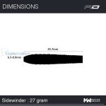 Pikado strelice RedDragon steel Sidewinder 80% wolfram 27g