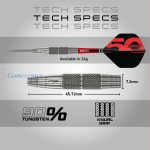 Set strelica steel Red Dragon Darts 50 Years - Grizzly 2 24g 90% wolfram