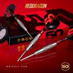 Set strelica steel Red Dragon Darts 50 Years - Grizzly 2 24g 90% wolfram