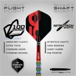 Set strelica steel Red Dragon Darts 50 Years - Shockwaves 26g, 90% wolfram