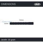 Pikado strelice RedDragon steel Javelin 22g, 85% wolfram