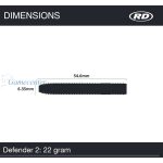 Pikado strelice RedDragon steel Defender 2 - 22g, 85% wolfram