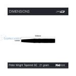 Pikado strelice steel RedDragon Peter Wright World Champion Tapered SE, 21g, 90% wolfram