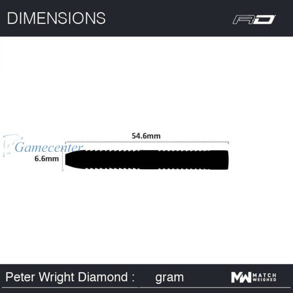 Pikado set strelica steel RedDragon steel  Peter Wright World Champion Diamond 90% wolfram, 20g