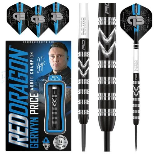 Pikado strelice RedDragon steel Gerwyn Price World Champion 24g, 90% wolfram