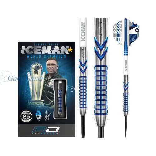 Pikado strelice steel RedDragon Gerwyn Price Iceman Contour, 25g , 90% wolfram