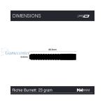 Pikado strelice steel Red Dragon Richie Burnett 23g, 90% wolfram