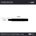 Strelice Red Dragon steel Jonny Clayton Oxide Edition 25g, 90% wolfram