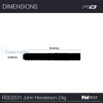 Strelice Red Dragon steel John Henderson Special Edition 24g, 90% wolfram