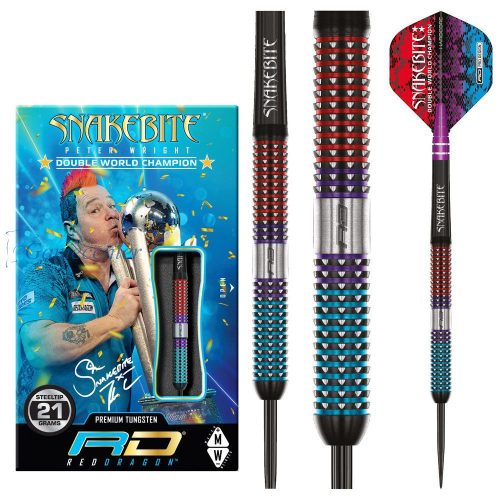 Pikado strelice Red Dragon steel Peter Wright Spirit 21g, 90% wolfram