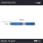 Set strelica steel Red Dragon Gerwyn Price Glacier 24g, 90% wolfram