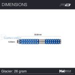 Set strelica steel Red Dragon Gerwyn Price Glacier 26g, 90% wolfram