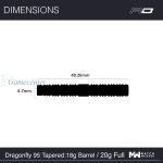 Set strelica soft Red Dragon Dragonfly 95 Black - Tapered 20g, 95% wolfram