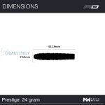 Set strelica steel Red Dragon Luke Humphries Prestige 24g, 90% wolfram