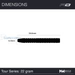 Set strelica steel Red Dragon Adam Sevada 22g, 90% wolfram