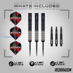 Set strelica steel Red Dragon Rob Owen 22g 90% wolfram