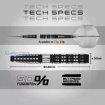 Set strelica steel Red Dragon Recon Tapered 21g 90% wolfram
