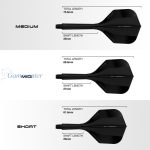 Pikado pera i tela Harrows Solo crna, No6 pera i midi tela