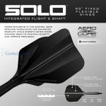 Pikado pera i tela Harrows Solo crna, No6 pera i midi tela