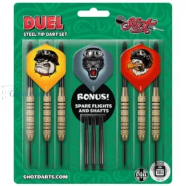Set strelica Shot steel Duel 18g, brass, 2 seta