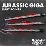 Vrhovi za steel strelice Shot Jurassic Giga, 45mm, crni