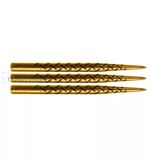 Vrhovi za strelice Shot steel Warrior Gold Titanium 35mm - 3kom