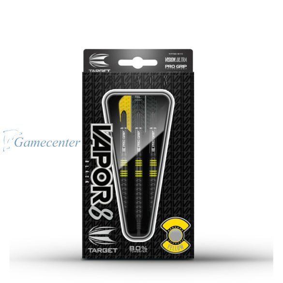 Pikado set strelica Target 18g VAPOR8 BLACK žuta 80%