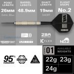 Set strelica steel Target Dimitri Van Den Bergh 95K 24g SP 95% wolfram