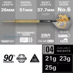 Set strelica steel Target Bolide Envy 04 23g SP 90% wolfram